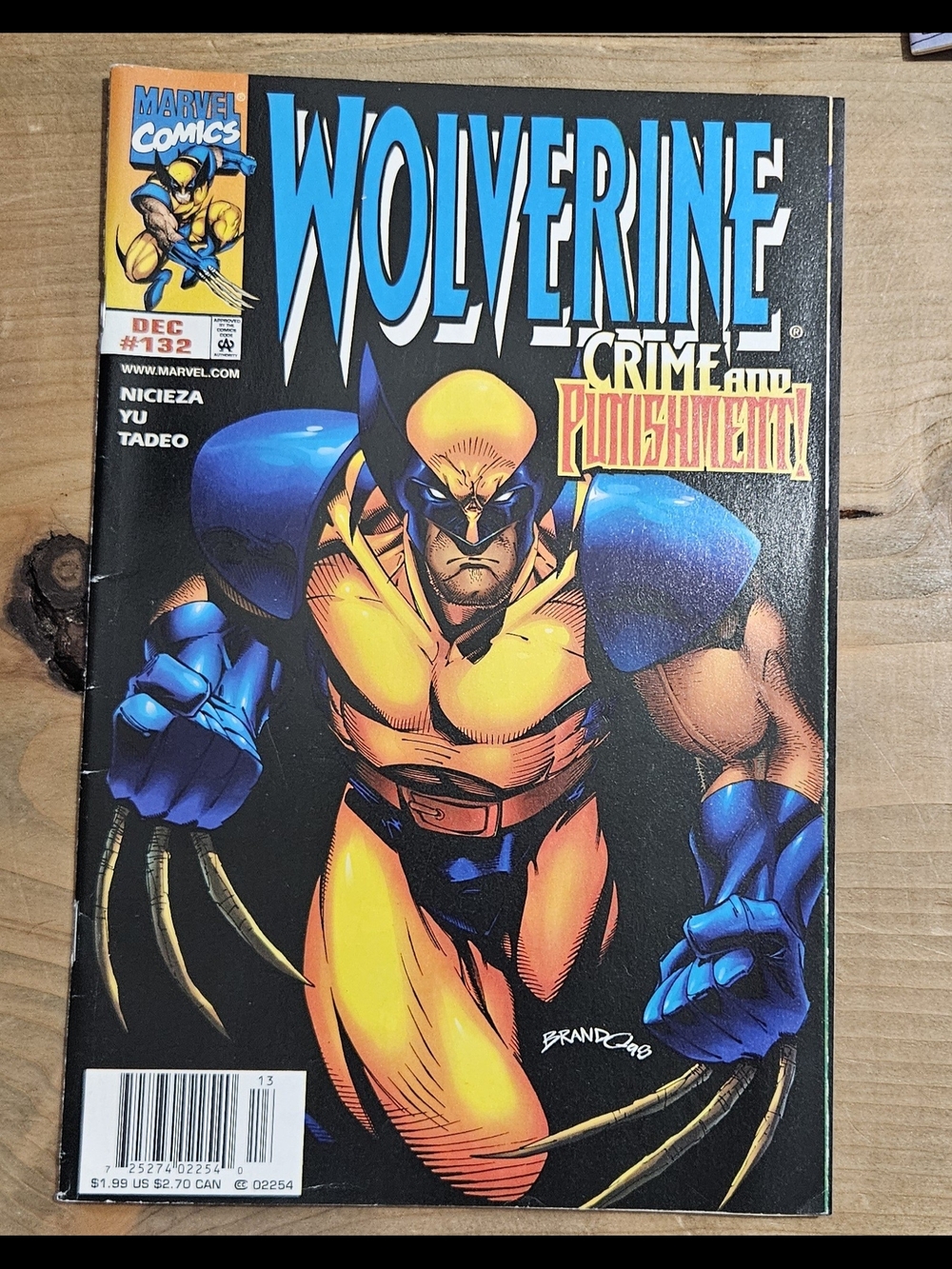 Wolverine #132 1998 Marvel Comics Comic Book Raw 9.6-9.8